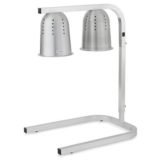 Two Bulb Food Warmer 110V ETL Approved with two 250 Watt Bulbs Alum Finish (1 ea/cs)