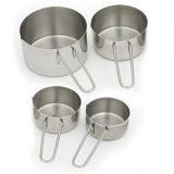 Measure Cup Set S/S (1/4, 1/3, 1/2, 1 cup) (12 ea/bx 4 bx/cs)
