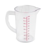 Polycarbonate Liquid Measuring Cup, 1 quart, cup graduated in cups/ml (12 ea/bx 2 bx/cs 24 ea/cs)