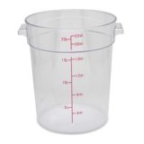 Polycarbonate Round Storage Container 22 qt NSF  (6 ea/cs)