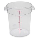 Polycarbonate Round Storage Container 4 qt NSF (12 ea/cs)