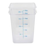 Polycarbonate Square Storage Container 22 qt NSF (6 ea/cs)