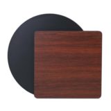 Table Top 30" Rd Blk/Mahogany (1 ea/cs)