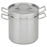 Double Boiler 20 qt S/S with Cover NSF (1 ea/bx 2 bx/cs)