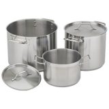 Stock Pot 24 qt S/S with Cover NSF (1 ea/bx 2 bx/cs)