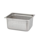 1/2 Size x 6" S/S Pan Perforated, Anti-Jam 24 gauge 18/8 NSF (6 ea/bx)