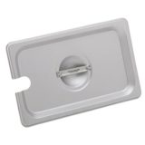 1/3 Size Notched Lid S/S, 24 gauge 18/8 NSF (6 ea/bx)