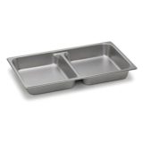 Full Size x 2-1/2" S/S Divided Pan, 24 gauge 18/8 NSF (6 ea/bx)