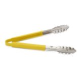 Tong S/S 12" Yellow Handle (12 ea/bx 10 bx/cs)