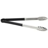 Tong S/S 16" Black Handle (12 ea/bx 10 bx/cs)