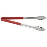 Tong S/S 16" Red Handle (12 ea/bx 10 bx/cs)