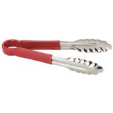 Tong 9.5" Red Handle (12 ea/bx 10 bx/cs)