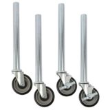 Set of 4 Legs w/5" PU Casters two w/brake, table height 33-1/2" (4 ea/set)