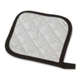 Pot Holder 7" Silver Cotton Fabric Coated with a Fire Retardant up to 400F ( 144 ea/cs )